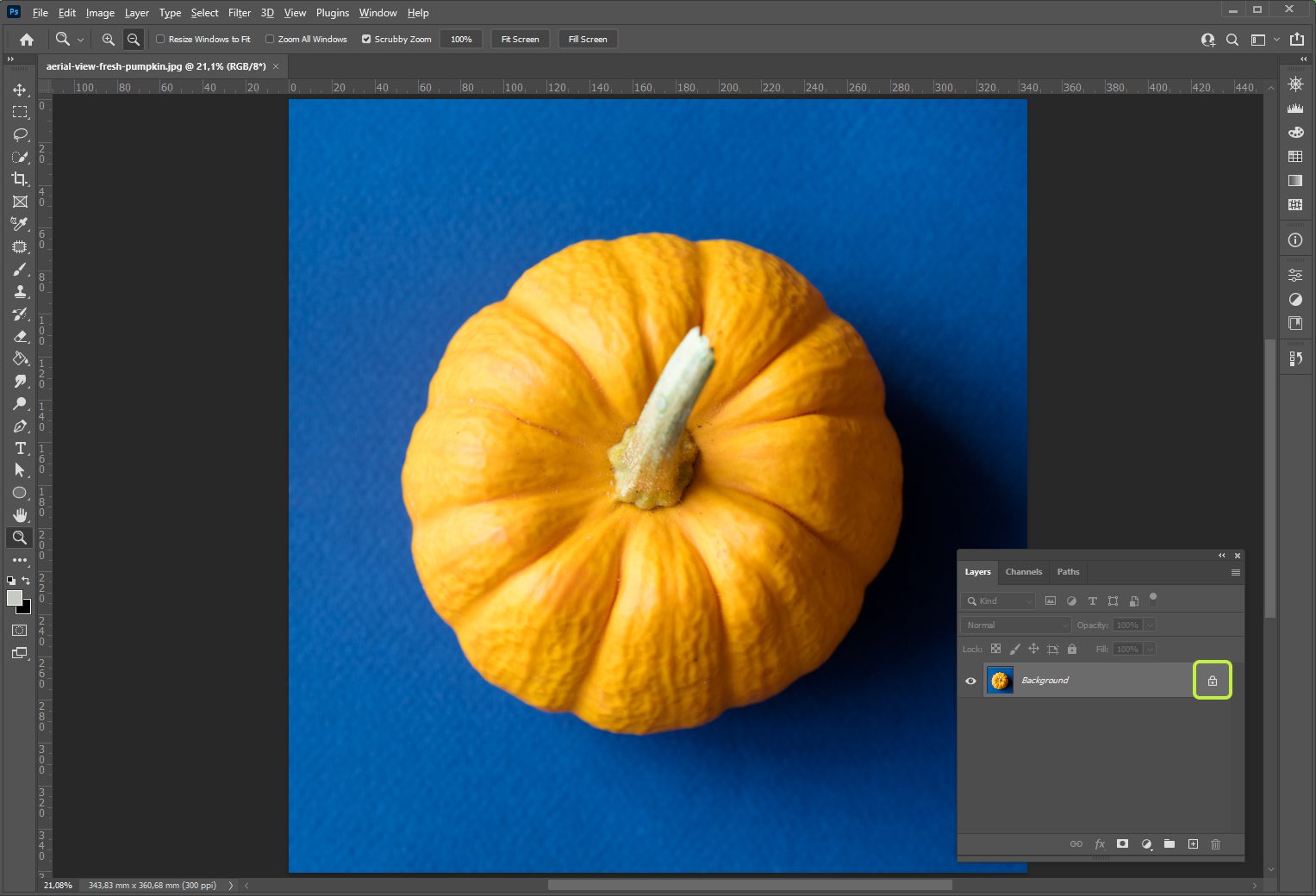 Как поменять цвет фона в Adobe Photoshop