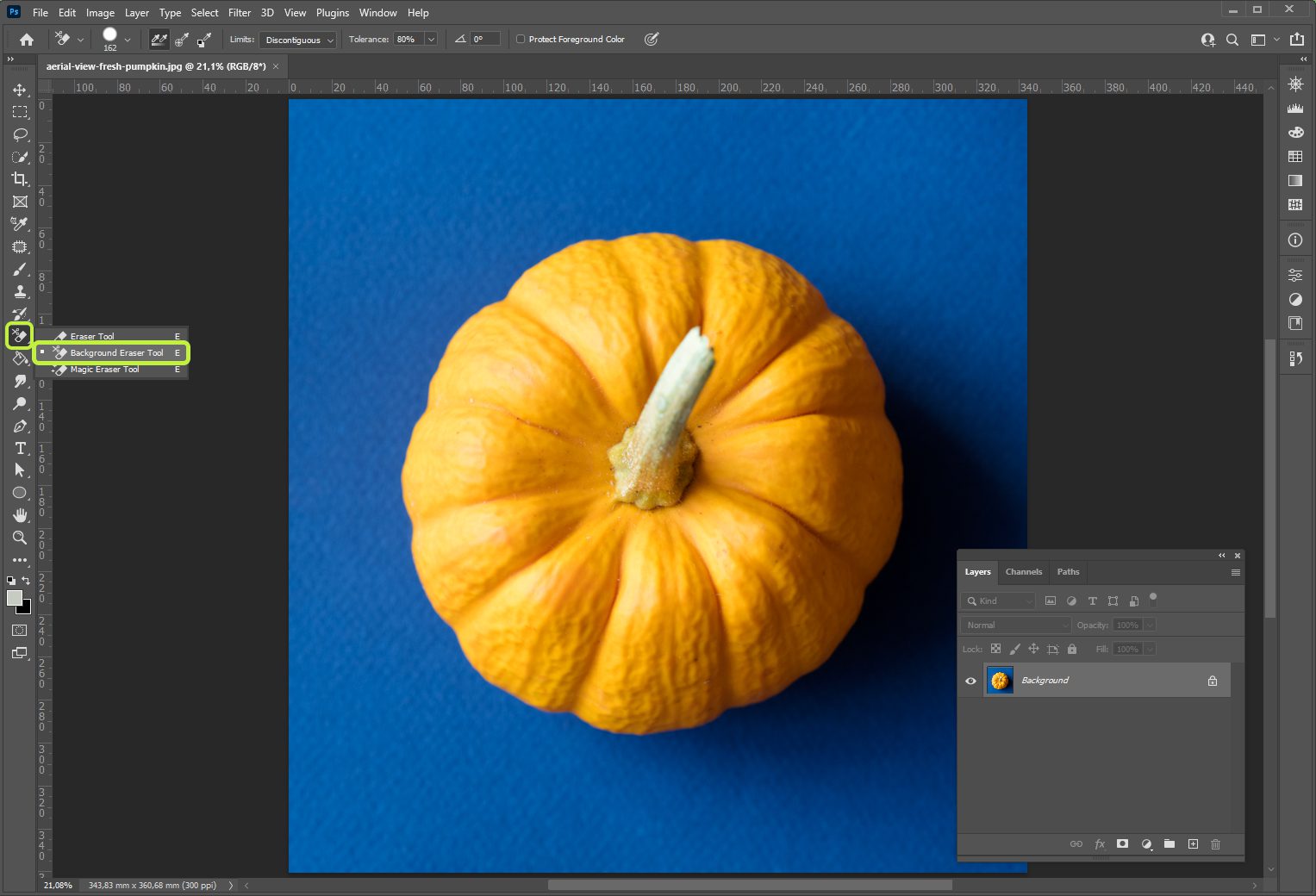 Как поменять цвет фона в Adobe Photoshop