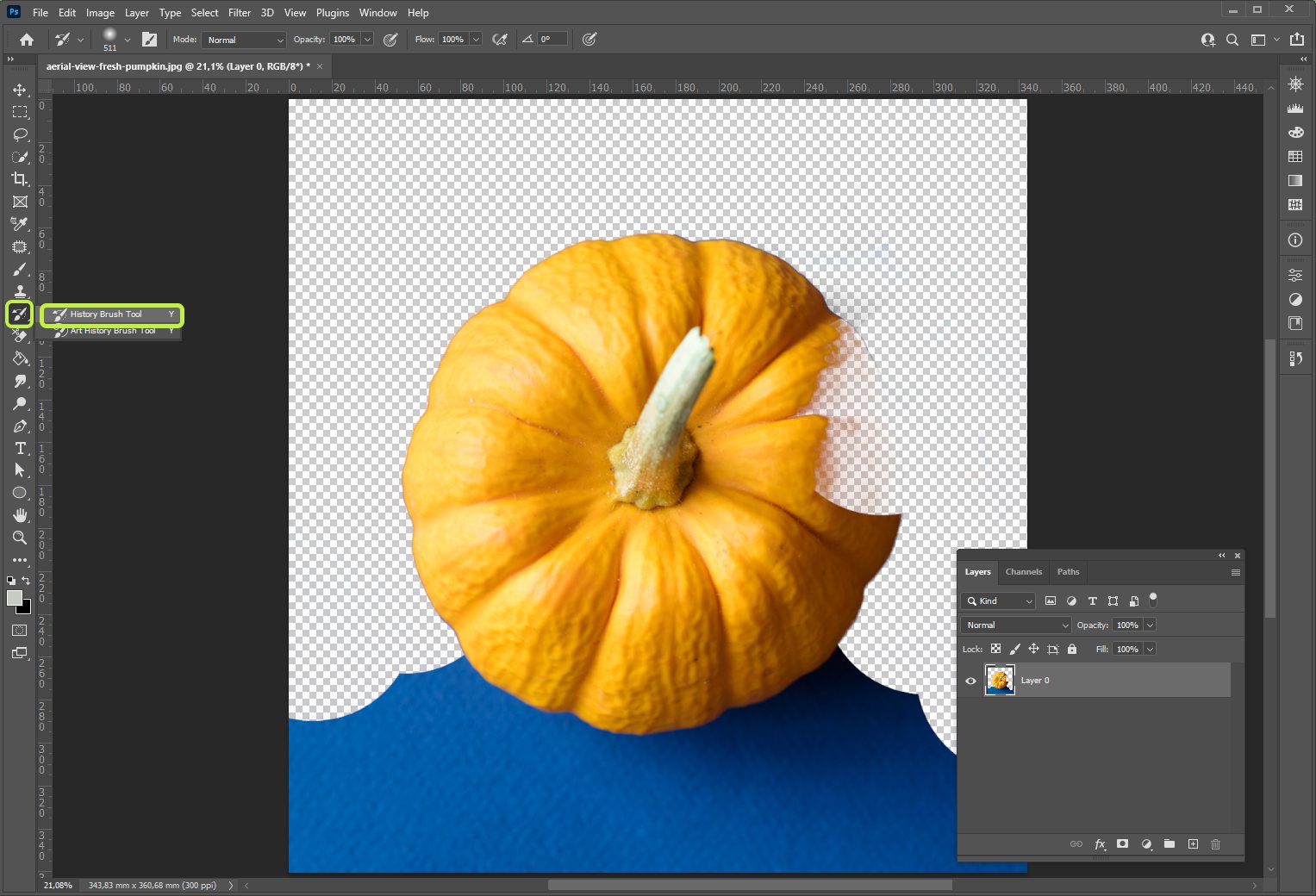 Как поменять цвет фона в Adobe Photoshop